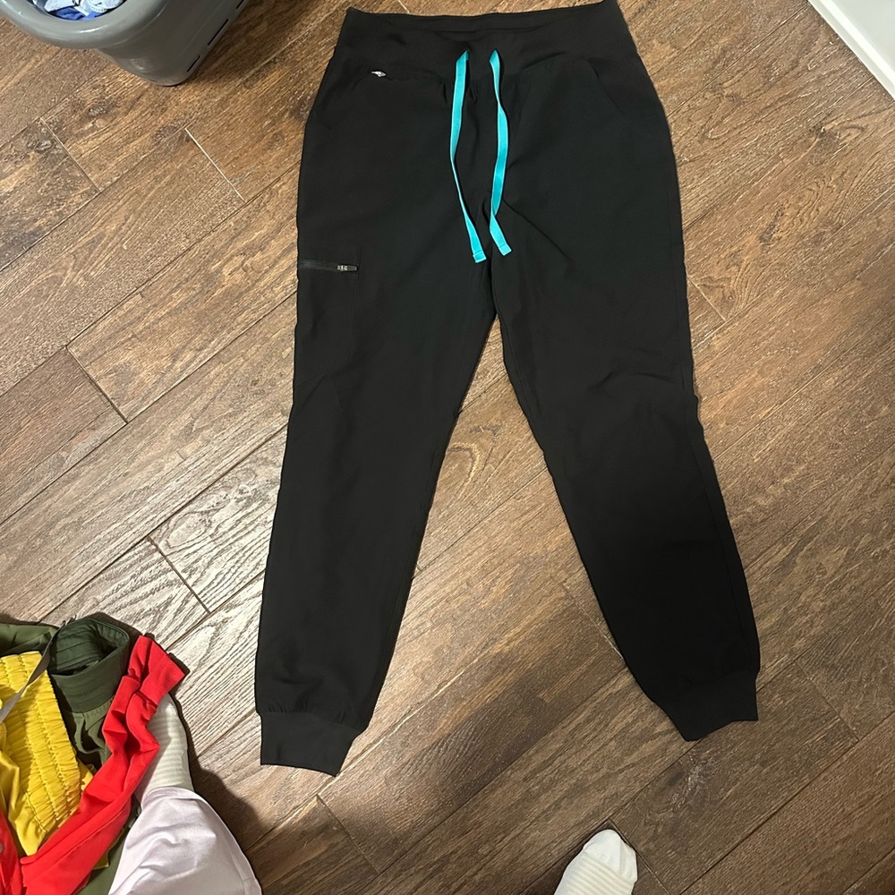 women's Black FREEx™ Lined Zamora™- Jogger Scrub Pants - S / Black